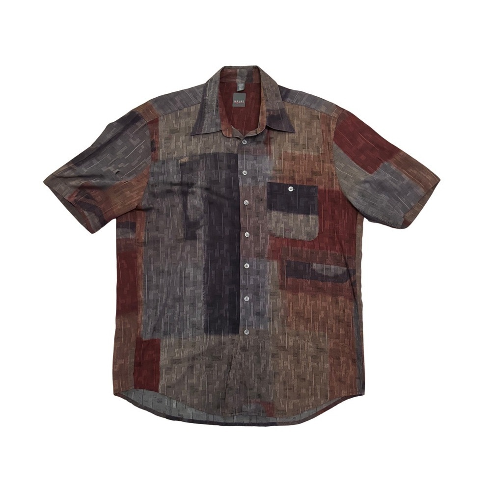 Haupt Men's Multicolor Patchwork Shirt - Picture 1 of 4